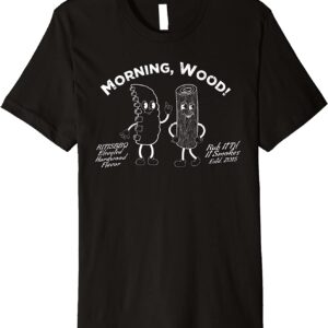 Morning, Wood! White Print RITISBBQ Premium T-Shirt