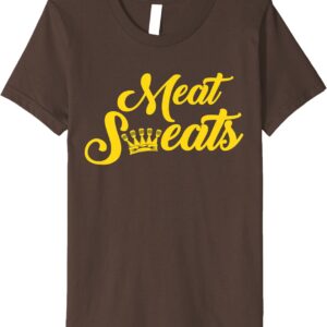 RITISBBQ Meat Sweats Tee Yellow Logo Premium T-Shirt