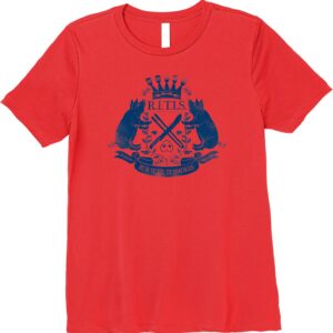 RITISBBQ Distressed Blue Logo Premium T-Shirt