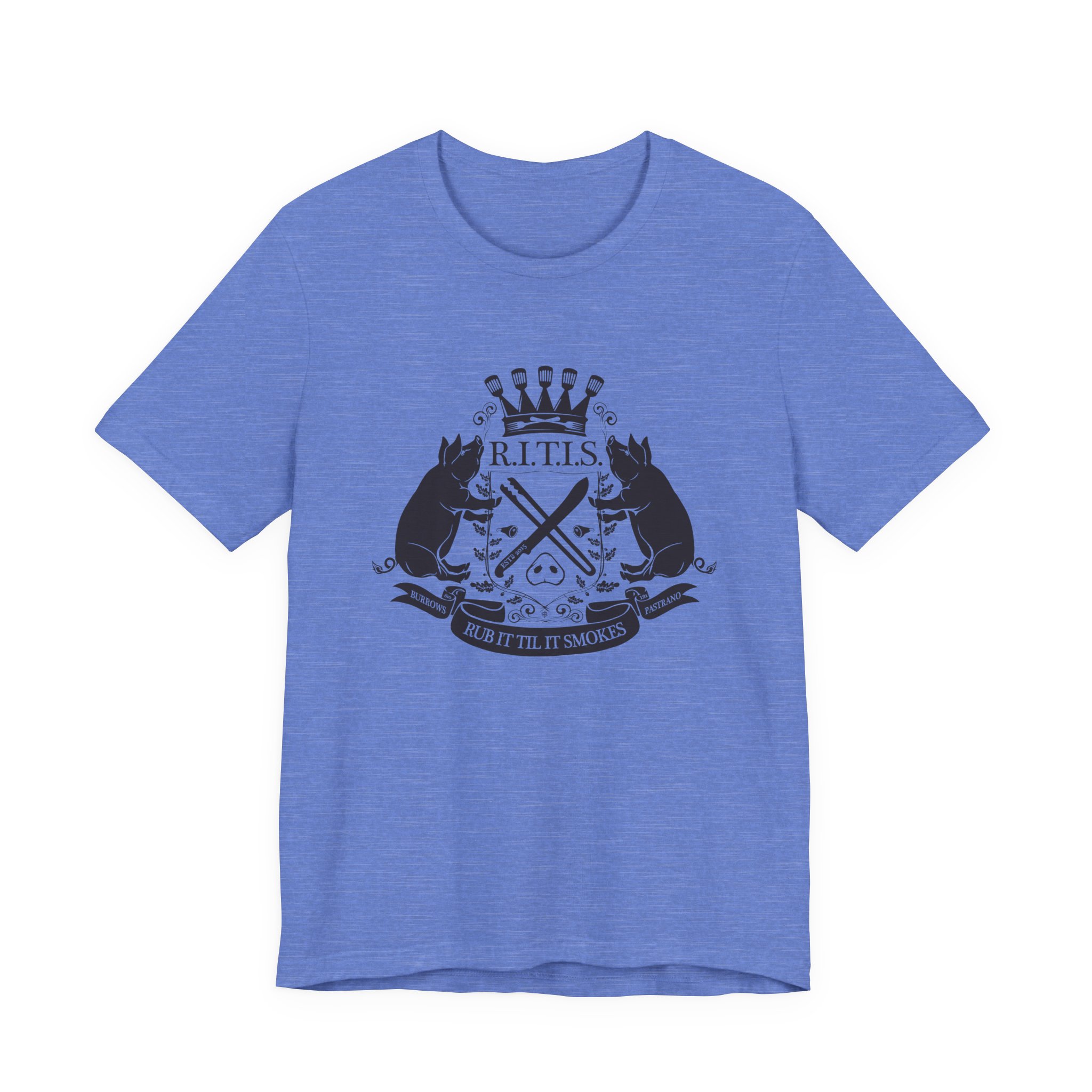 RITISBBQ Black Logo Unisex Jersey Short Sleeve Bella+Canvas 3001 Tee - Image 5