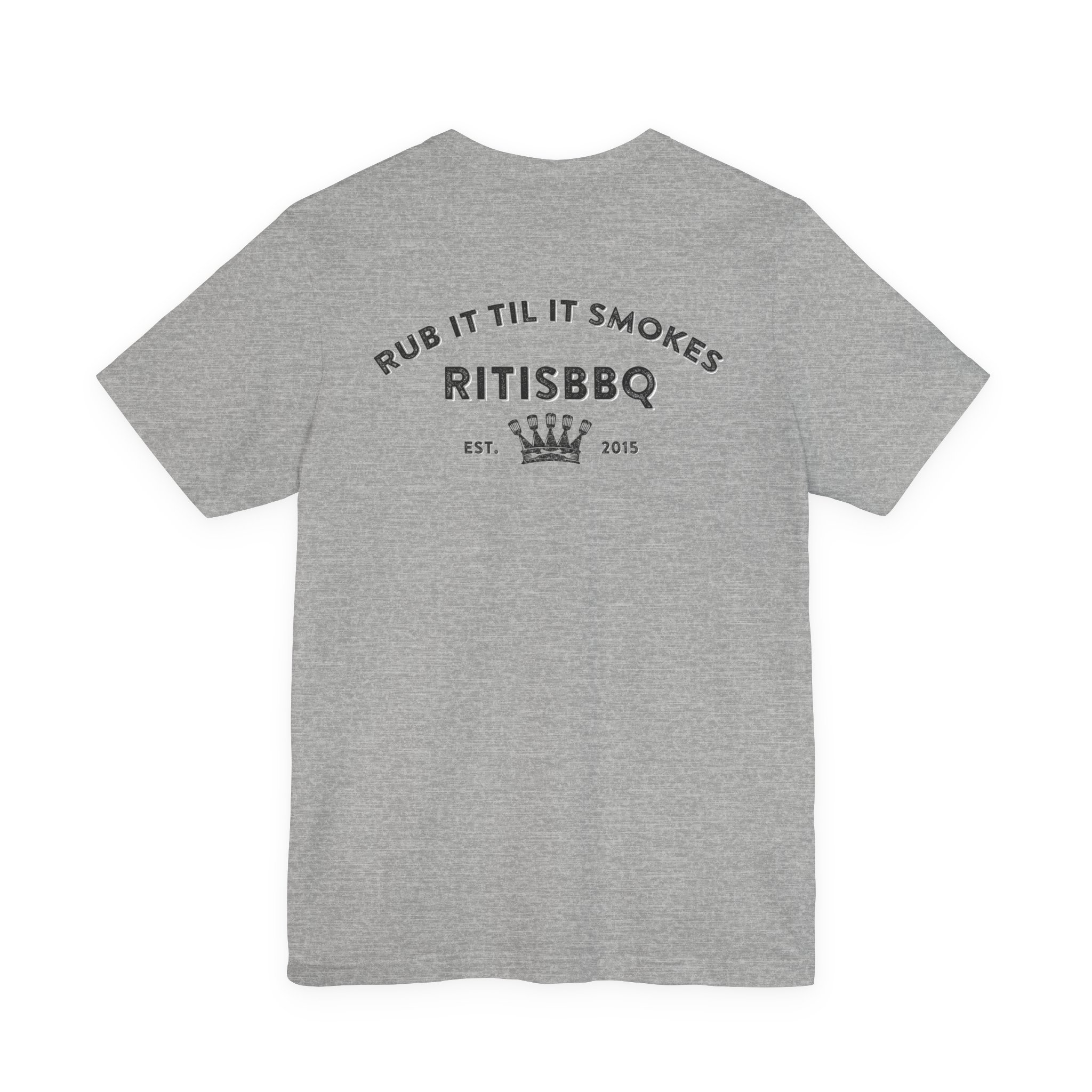 RITISBBQ Black Logo Unisex Jersey Short Sleeve Bella+Canvas 3001 Tee - Image 41