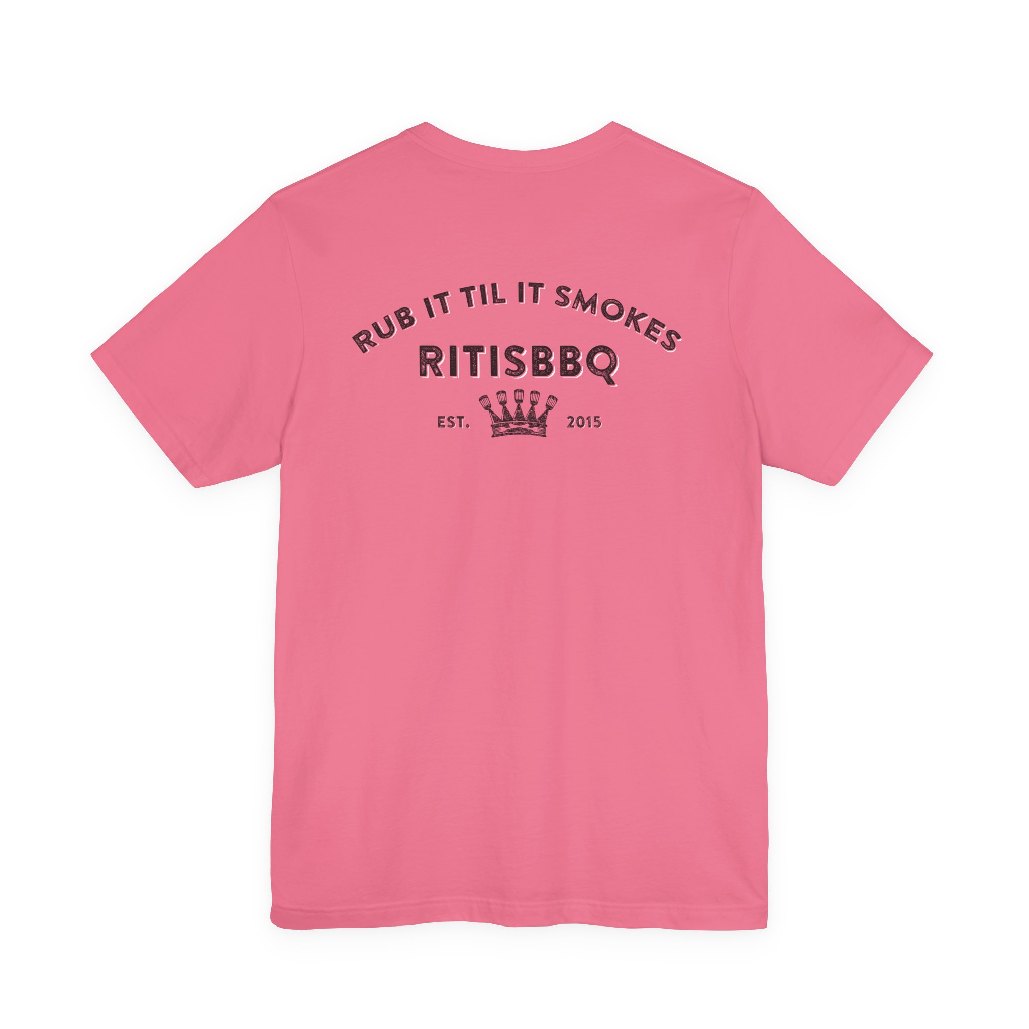 RITISBBQ Black Logo Unisex Jersey Short Sleeve Bella+Canvas 3001 Tee - Image 20