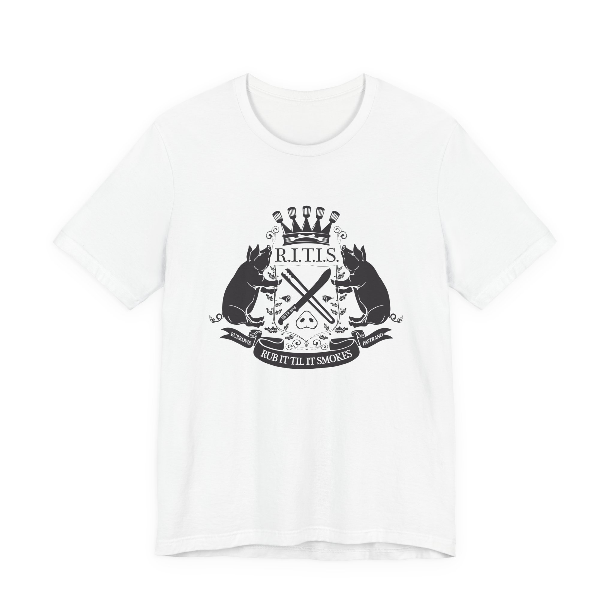 RITISBBQ Black Logo Unisex Jersey Short Sleeve Bella+Canvas 3001 Tee - Image 17