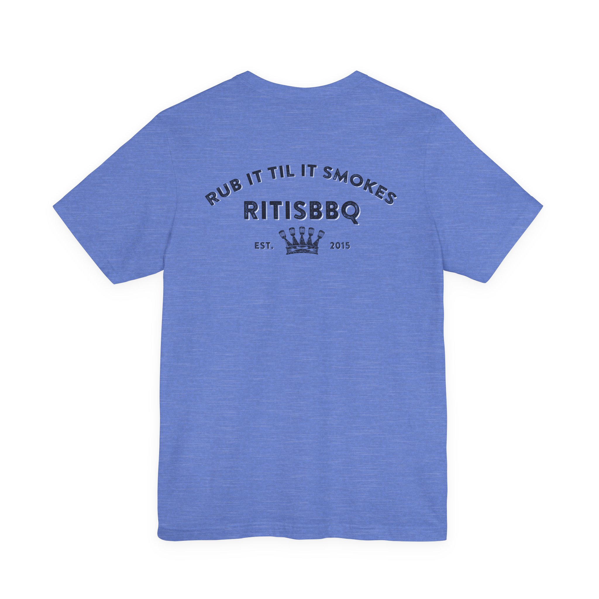 RITISBBQ Black Logo Unisex Jersey Short Sleeve Bella+Canvas 3001 Tee - Image 4