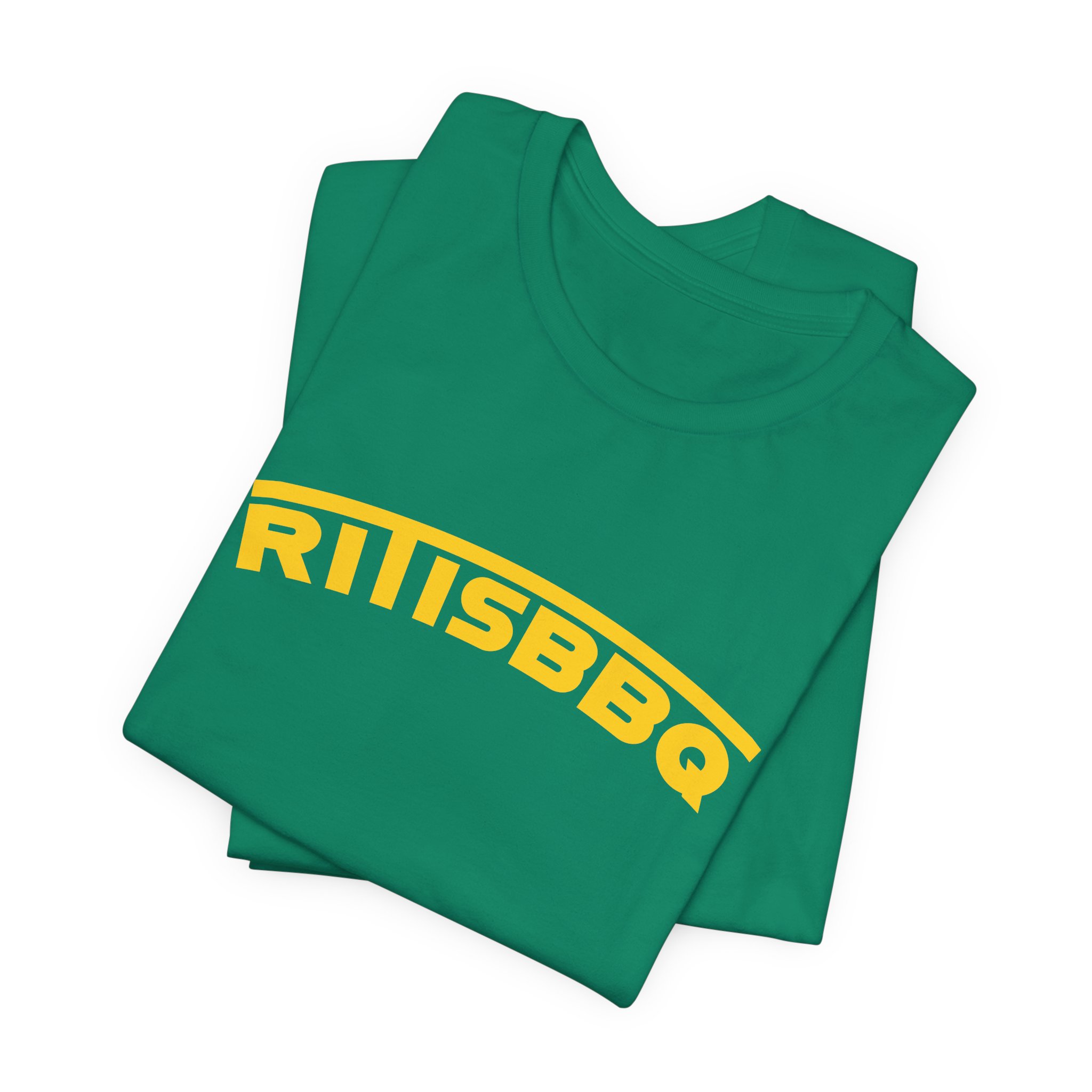 RITISBBQ Yellow Arch Text Unisex Jersey Short Sleeve Bella+Canvas 3001 Tee - Image 62