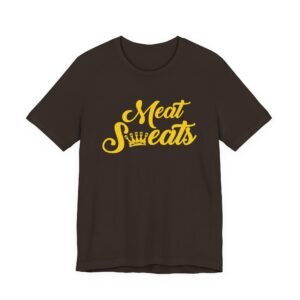 RITISBBQ Meat Sweats Tee Yellow Logo Unisex Jersey Short Sleeve Bella+Canvas 3001 Tee
