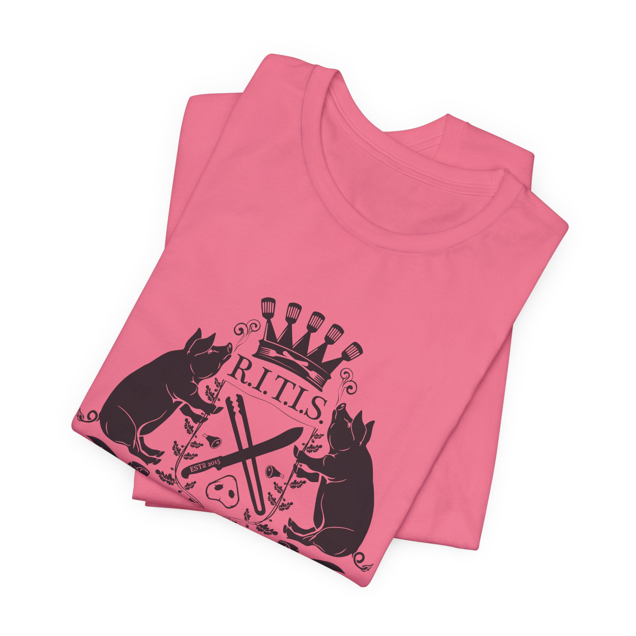 RITISBBQ Black Logo Unisex Jersey Short Sleeve Bella+Canvas 3001 Tee - Image 19