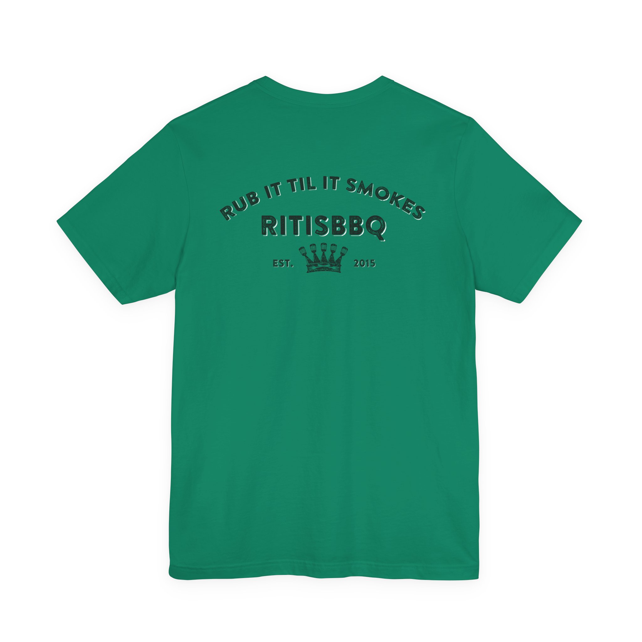 RITISBBQ Black Logo Unisex Jersey Short Sleeve Bella+Canvas 3001 Tee - Image 24