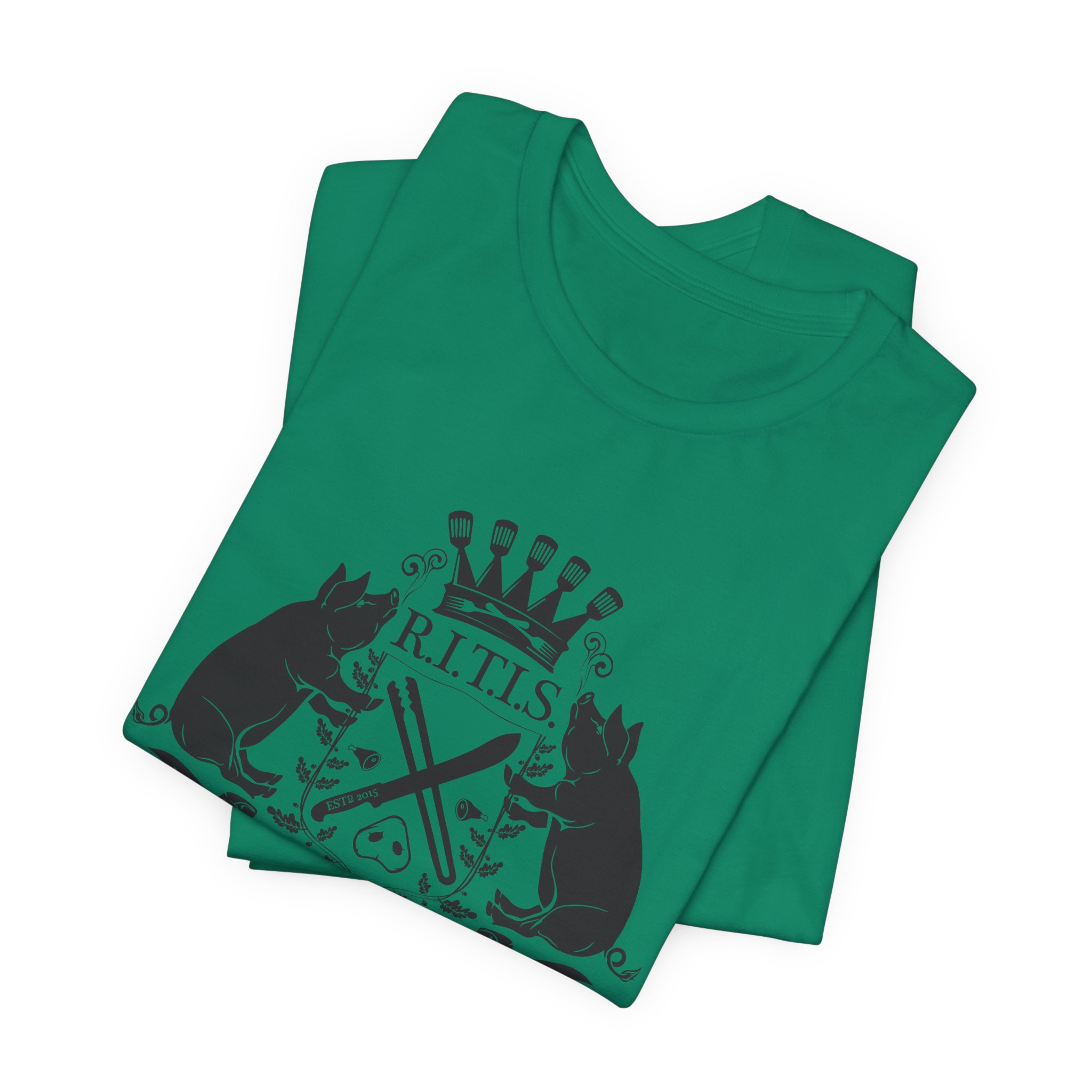 RITISBBQ Black Logo Unisex Jersey Short Sleeve Bella+Canvas 3001 Tee - Image 23