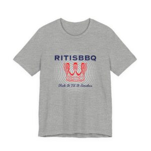 RITISBBQ Stylized Crown Unisex Jersey Short Sleeve Bella+Canvas 3001 Tee