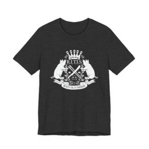 RITISBBQ White Logo Unisex Jersey Short Sleeve Bella+Canvas 3001 Tee
