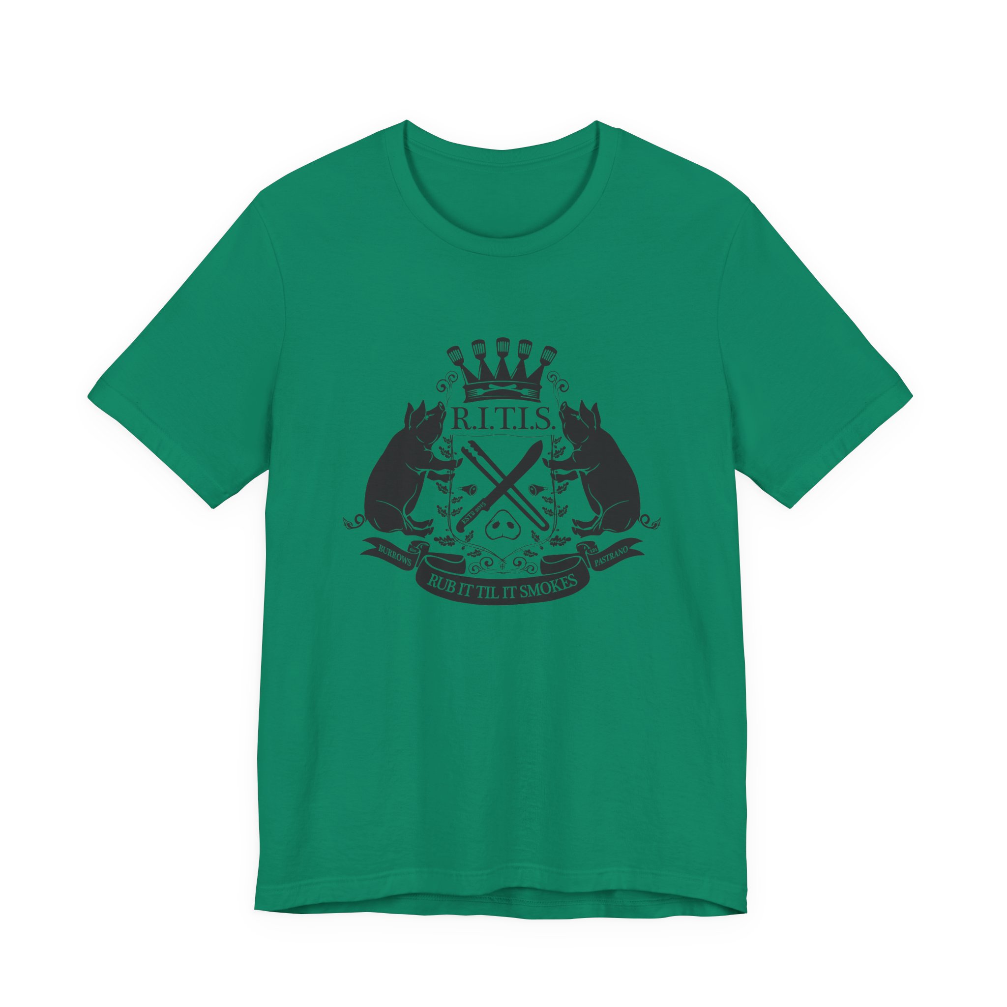 RITISBBQ Black Logo Unisex Jersey Short Sleeve Bella+Canvas 3001 Tee - Image 25