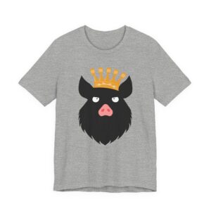 RITISBBQ Bearded Pig Gold Crown Unisex Jersey Short Sleeve Bella+Canvas 3001 Tee